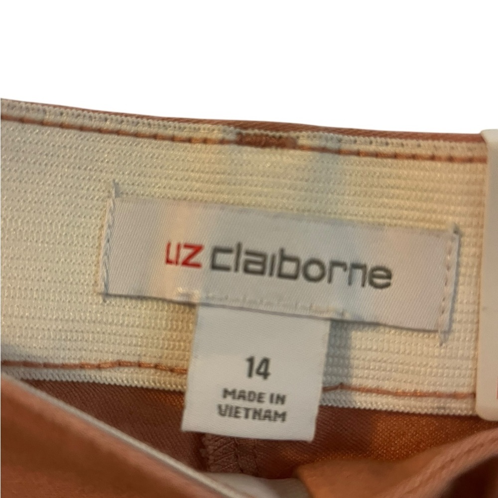 Liz Claiborne Rose Dawn straight leg ankle‎ mid-rise size 14 women’s pants - Picture 7 of 10